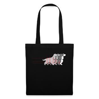 Cocker Spaniel Heartbeat Funny Dog Owners - Tote Bag - black - Front