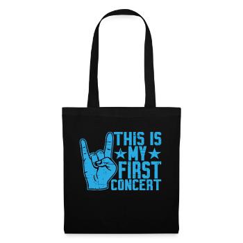 This is My First Concert 33 - Tote Bag - black - Front