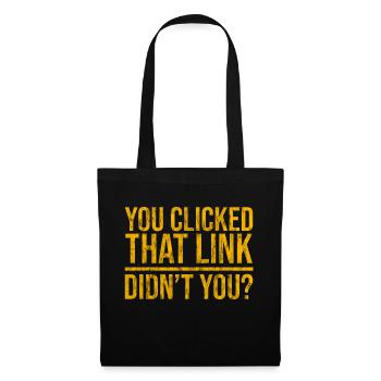 Vous avez cliqué sur ce lien, n’avez-vous pas 3 - Sac en tissu - noir - Devant