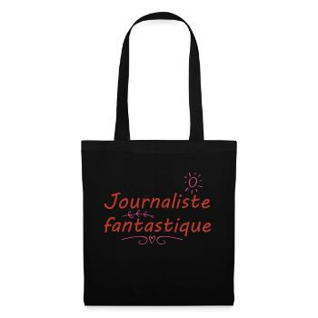 Tshirt homme Journaliste fantastique - Sac en tissu - noir - Devant