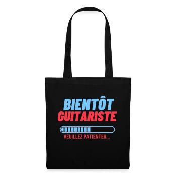 Musiciens | Bientôt Guitariste veuillez patienter - Sac en tissu - noir - Devant