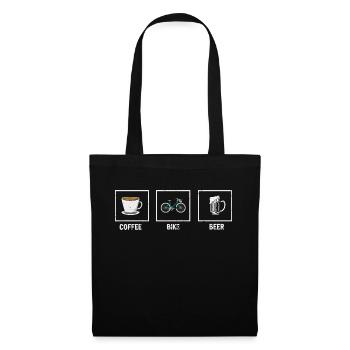 Coffee Bike Beer Awesome Designs T-Shirt - Tote Bag - black - Front