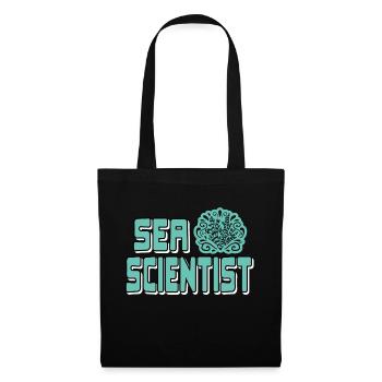 Sea Scientist Awesome Marine Biologist T-Shirt - Stoffbeutel - Schwarz - Vorne