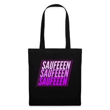 Saufen Saufen Saufen - Stoffbeutel - Schwarz - Vorne