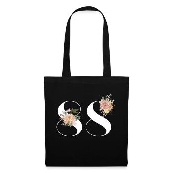 88th Anniversary Flowers (Gift of 88 years) - Tote Bag - black - Front