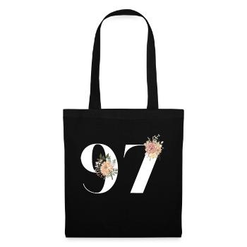 97th Anniversary Flowers (Gift of 97 years) - Tote Bag - black - Front