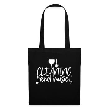 Cleaning And Music 4 - Tote Bag - black - Front