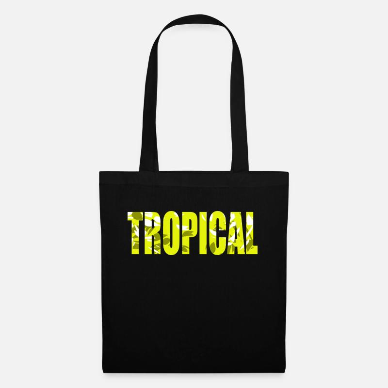 Tropical - Stoffbeutel - Schwarz