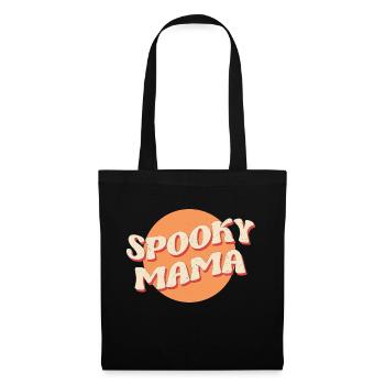 Halloween PNG SPOOKY MAMA CIRCLE - Tote Bag - black - Front