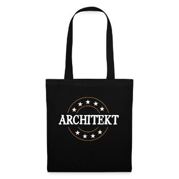 Architekt Beruf - Stoffbeutel - Schwarz - Vorne