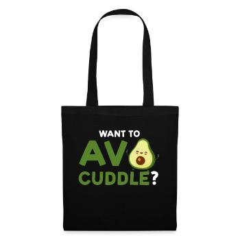 Avocados Avocado Avocado-Liebhaber Geschenk - Stoffbeutel - Schwarz - Vorne