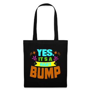 Mère Enceinte Bébé Nourrisson T-shirt Maman - Sac en tissu - noir - Devant