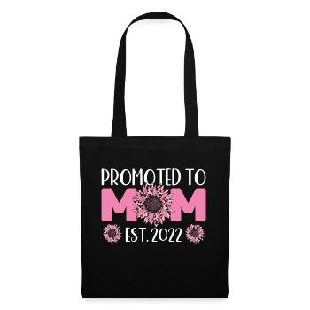 mother mum mom mum Geschenk - Stoffbeutel - Schwarz - Vorne