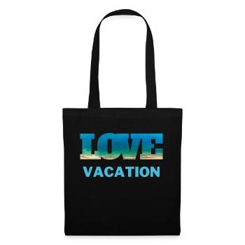 T-shirt Holiday Beach Holiday Summer Sun Cadeau - Sac en tissu - noir - Devant