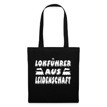 Lokführer - Stoffbeutel - Schwarz - Vorne