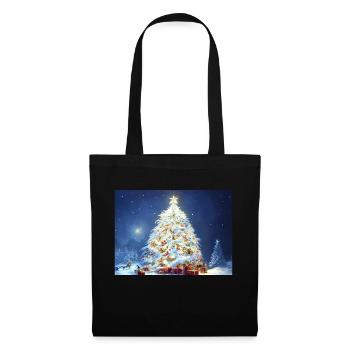 Noël 28 - Sac en tissu - noir - Devant