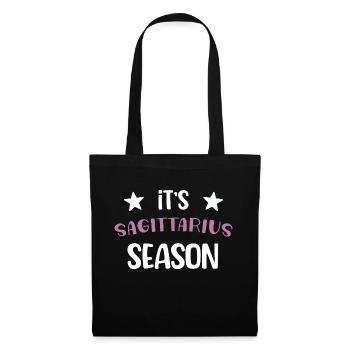 It's sagittarius season original gift zodiac sign - Sac en tissu - noir - Devant