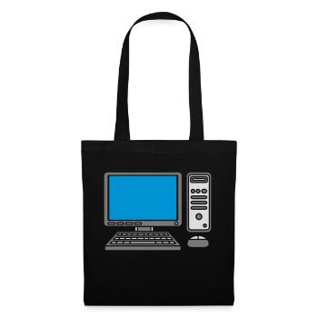 Keyboard Mouse Screen Computer - Tote Bag - black - Front