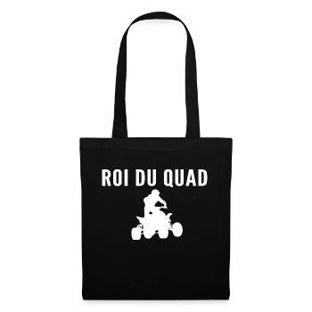 Roi du quad / humour motocross - Sac en tissu - noir - Devant