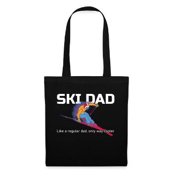 Lustiges Skifahrer und Apreski Design Ski Urlaub - Stoffbeutel - Schwarz - Vorne