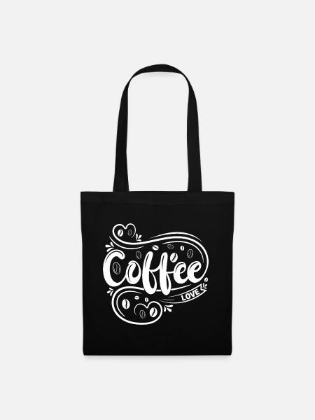 Coffee Love - Stoffbeutel - Schwarz
