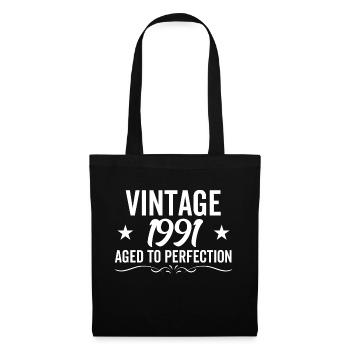 Millésime 1991 Vieilli à la perfection - Sac en tissu - noir - Devant