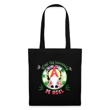 c'est les vacances de noël - Sac en tissu - noir - Devant