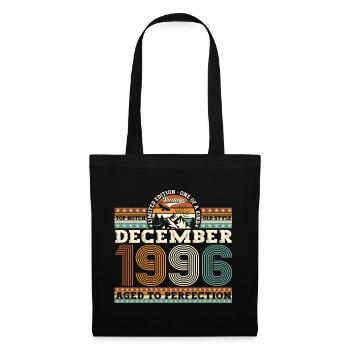 December Born 1996 26th birthday gift - Tote Bag - black - Front