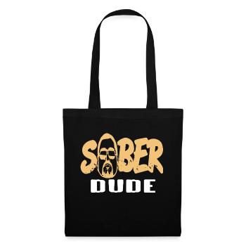Sober Dude Retro Sobriety Designs - Tote Bag - black - Front