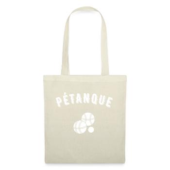 pétanque - Sac en tissu - nature - Devant