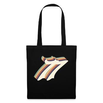 Vintage 77th anniversary - Tote Bag - black - Front