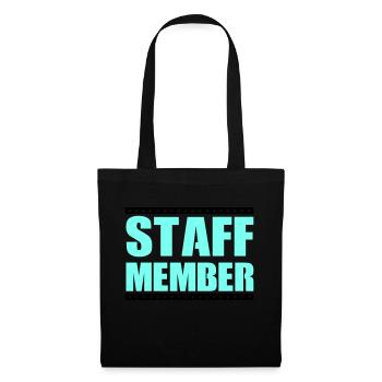 Membres du personnel - Sac en tissu - noir - Devant