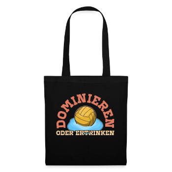 Wasserballer Wassersport Wasserball Team Geschenk - Stoffbeutel - Schwarz - Vorne