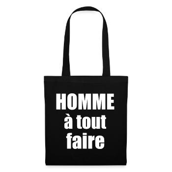 Homme a tout faire - Sac en tissu - noir - Devant
