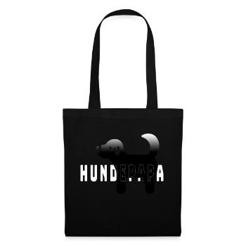 Hundepapa - Stoffbeutel - Schwarz - Vorne