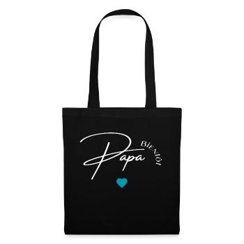 Bientôt papa - Sac en tissu - noir - Devant