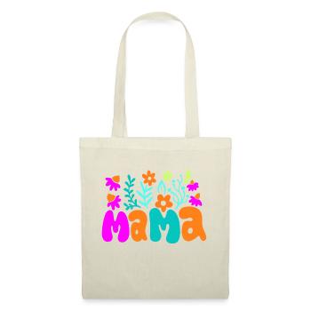 Fête des mères Retro Mama Floral - Sac en tissu - nature - Devant