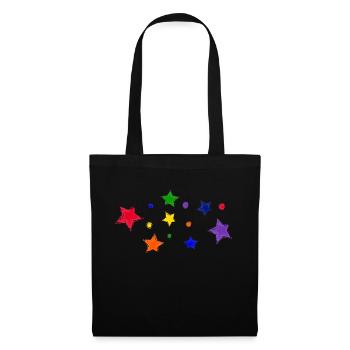 Stars and bubbles - Tote Bag - black - Front