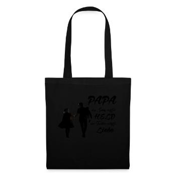 PAPA HÉROS ET PREMIER AMOUR - Sac en tissu - noir - Devant