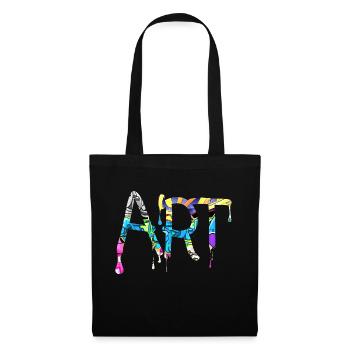 Graffiti style Splash hip hop couleurs peintre couleur - Sac en tissu - noir - Devant
