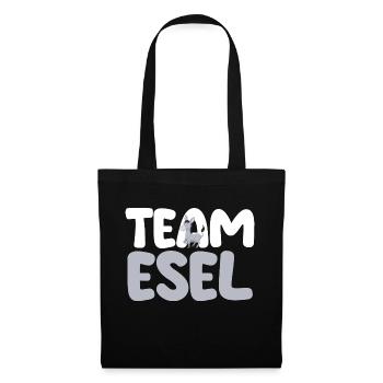 Esel - Stoffbeutel - Schwarz - Vorne