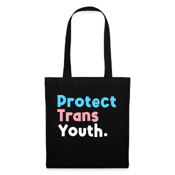 Protect Trans Youth Transgender LGBT Pride - Tote Bag - black - Front