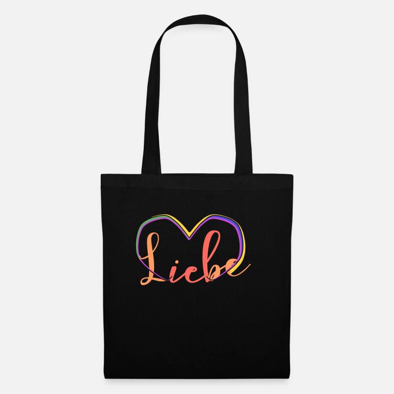 Liebe ist alles! - Stoffbeutel - Schwarz