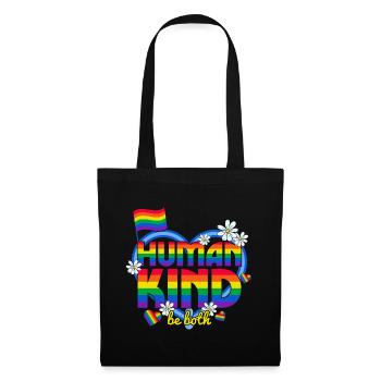 LGBT, schwul, lesbisch, stolz - Stoffbeutel - Schwarz - Vorne
