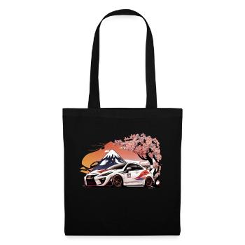 Driven Elegance - Japanese Car Enthusiast - Tote Bag - black - Front