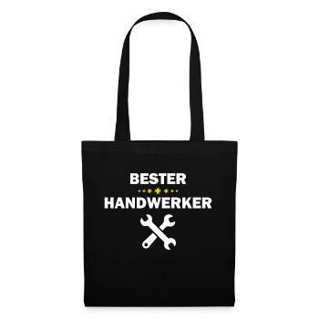 Handwerker Handyman Handwerk Werkzeug - Stoffbeutel - Schwarz - Vorne