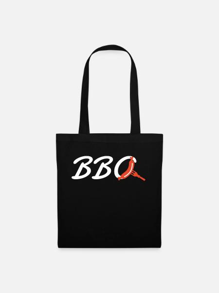 ''BBQ'' hotdogs - Tote Bag - black