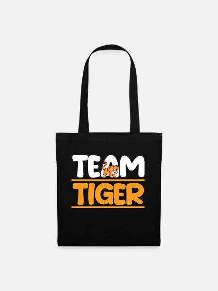 Tiger Motiv - Stoffbeutel - Schwarz