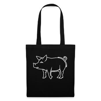 Pig Piggy Sow - Tote Bag - black - Front