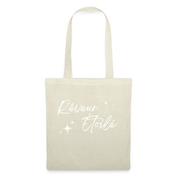 Rêveur étoilé - Sac en tissu - nature - Devant